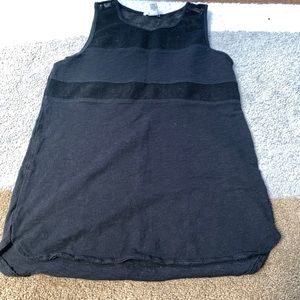 Black Forever 21 mesh S tank top